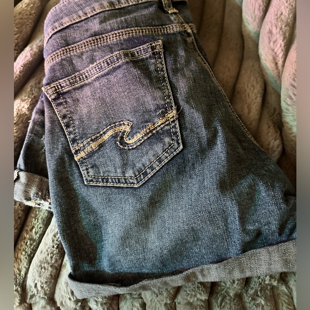 Silver Jean shorts